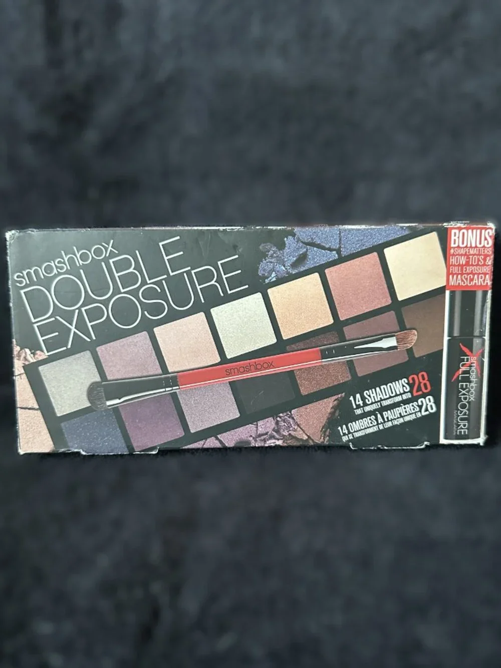 Smashbox Double Exposure palette w/ Bonus Mascara  BRUSH NOT INCLUDED